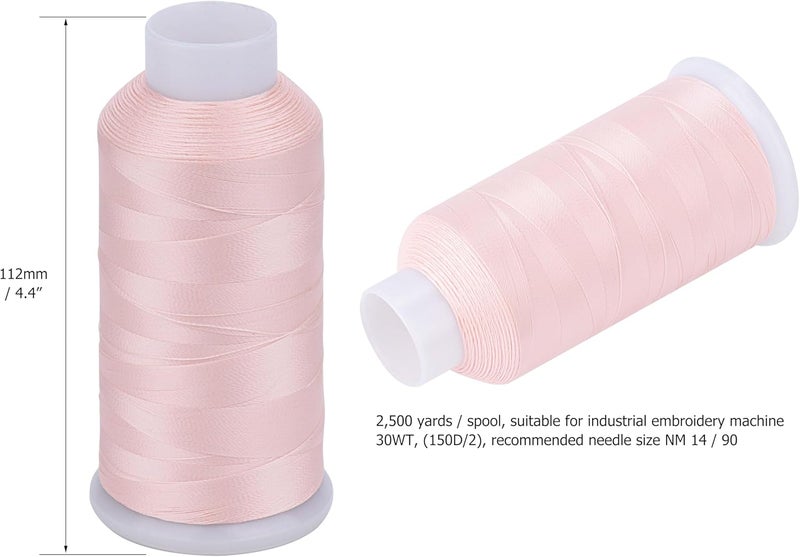 simthread Glow in Dark Thread for Embroidery and Sewing 2500 Yards Pink - Image 4